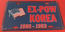 EX POW Korea Booster License Plate 1950 1953 Korean War Veteran Military picture