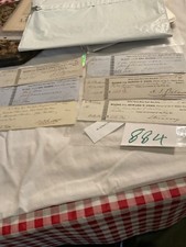 884 US NAVY ADMIRALS LOT OF 6 CIVIL WAR ADMIRALS CHECKS 1840 1850s. NICE GROUP picture