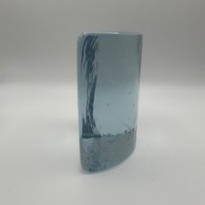 Vintage Blenko Art Glass Bookend Single Mid Century Modern MCM 1960s Ice Cube picture