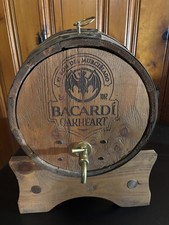 BACARDI Oakheart Rum Oak Barrel Dispenser - Promotional Item picture
