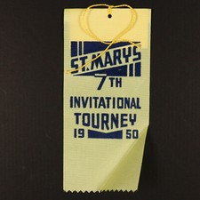 1950 St. Mary's 7th Invitational Tourney VTG Yellow Ribbon 6