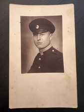 Antique WWI Era Bulgarian Soldier Uniform Portrait Peaked Cap Petko Markov Photo picture
