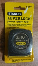 Vintage Stanley 3m 10ft Leverlock Tape Measure 30-536 Life Guard USA Made picture