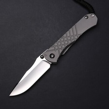 Chris Reeve Knives Umnumzaan Glass Blasted Ti / Drop Point MagnaCut Blade picture