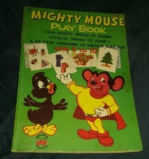 mighty mouse playbook 1954 wonder book new terry toons comics classic cartoon picture