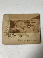 1887 Greetings From Christiana Copenhagen Denmark Antique Christmas Novelty picture