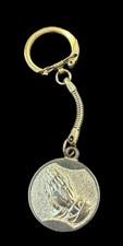 Vintage St. Francis Of Assisi Peace Prayer Keychain Key Ring Catholic Religious picture