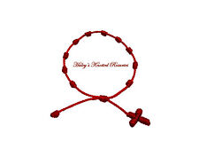 Knotted Rosary Bracelet - Red  picture