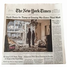 The New York Times Newspaper March 16 2026 Complete Print Paper UNREAD NYT picture