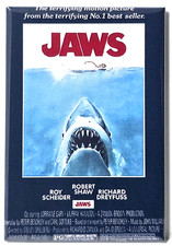 Jaws Movie Poster 2x3 Fridge Locker MAGNET Scheider  2 Shark Retro picture