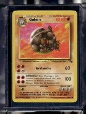 Pokémon TCG Golem 36/62  Fossil Set Vintage picture