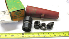 Vintage Greenlee 735 Conduit Knockout Punch Set w/Leather Case & Original Box picture