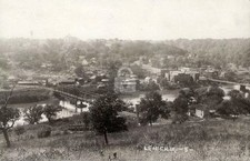 Lehigh IA Iowa 1920s Town Birdseye View RPPC Photo Postcard COPY picture