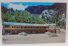 Vintage Postcard Ouray Colorado Box Canyon Motel Tom And Sally Fellin Cars picture