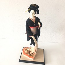 Vintage 17” Japanese Sato Hakata Collectible Geisha Holding Cherry Blossum Doll picture