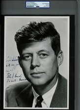 John F. Kennedy Signed 7x10 Presidential Photo PSA/DNA Encapsulated picture
