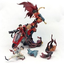 Kaiyodo AKIRA Kaneda and Bike Tetsuo Figure Set Collectible Preowned Vintage Toy picture