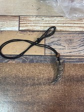 Tribal Horn Pendant Necklace – Vintage Boho Ethnic Statement Jewelry –... picture