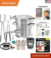 Complete 3KG Propane Melting Furnace Kit for Beginners – All-in-One Metal Sme... picture