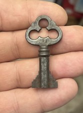 Vintage # T1 Double Bit Open Barrel Skeleton Key Old Trunk Padlock 1 7/8