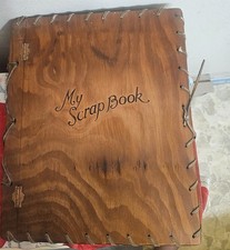 Vintage 1940s WoodScrapbook Rhea RitzToledo Ohio WWIIPilot Libbey High picture