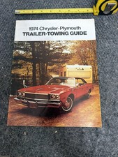 1974 Chrysler Plymouth Trailer-Towing Guide Sales Brochure Original picture