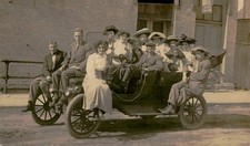Vintage RPPC Group with Early Automobile Litchfield Minn Crosby Photo picture