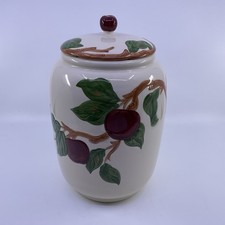 Franciscan Apple Cookie Jar Lid Canister 10