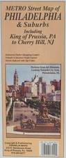 Philadelphia & Suburbs, Pennsylvania Street Map by Franklin Maps picture