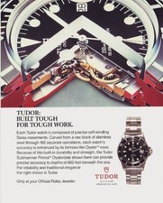 Tudor Watch Vintage Classic Luxury Ad Reprint – 11x14 Glossy Printed Photo picture