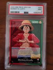 2022 Pre Errata One Piece Romance Dawn Monkey D. Luffy #OP01003 PSA 9 picture