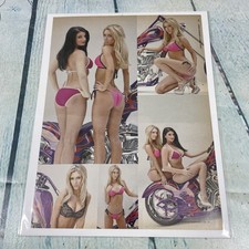 2007 Sexy Lady Legs Hot Body Motorcycle Vtg Print Ad/Poster Pinup Magazine Page picture