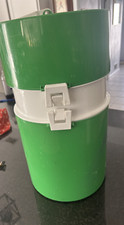 Vintage Ingrid Chicago 3-Tier Green Plastic Food Carrier Picnic Party Stackable picture