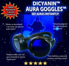 OFFICIAL DICYANIN AURA GOGGLES hunting ghost reiki crystal paranormal psychic picture