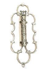 Vntg Sterling Jewish Mezuzah מְזוּזָה‎ Shin & Klaf Israel Judaica Judaism Hebrew picture