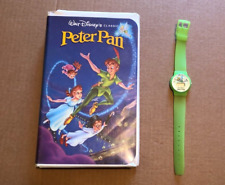 Vintage Black Diamond Disney Store Promo Peter Pan VHS + Digital Watch  picture