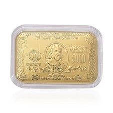 24K Gold Wealth Nations Currency Legacy Tribute Embossed Sheet 31x45.5mm 10mg picture