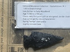 Arrowhead Orient FishTail Super Rare Dark Flint Arrowhead Moutenot Collection picture