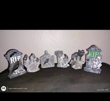 Halloween concrete/plaster statue molds Tombstones picture