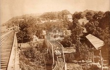Greenfield MA Massachusetts Trolley at Three Bridges RPPC Photo Postcard COPY picture