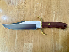 Boker 547 Bowie Knife Stainless Steel, Wood Handle Solingen Germany *MINT* picture