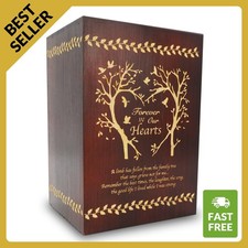 Large Wood Cremation Urn for Human Ashes Adult 200lbs - Best Offer - Tree picture