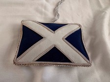 Vintage Saltire Flag Of Scotland Sewn Handmade Ornament Historic Royal Palaces picture
