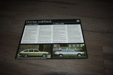1979 Lancia Zagato Coupe Sedan HPE single sheet brochure picture
