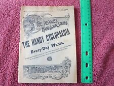 1893 The People's Handbook Series Booklet Handy Cyclopaedia of Every Day Wants picture