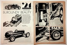 1924 Old Car Illustrated Magazine Page Burgundy Beauty Race Car Article Ephemera picture