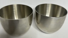 Vintage Stieff Pewter Jefferson Cups Set of 2 P50 Tumbler Mint Julep Punch picture