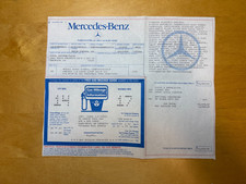 Original 1987 Mercedes-Benz 560SL Window Sticker Monroney Label R107 Signal Red picture
