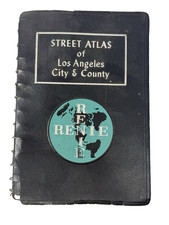 1964 Renie Atlas Los Angeles City County Vintage Street Maps Orange County picture