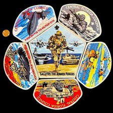 BOY SCOUT BSA CENTRAL FLORIDA 2016 CSP 6-PATCH AIR FORCE MARINES NAVY SEALS picture